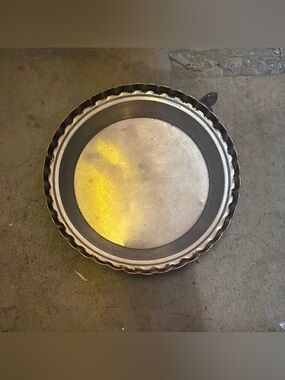 Vintage Silver Metal Pie Pan